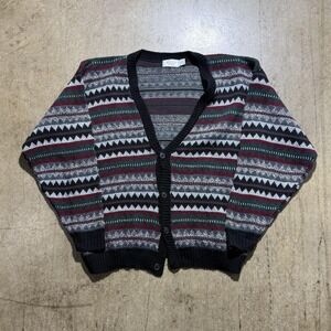 Vintage The Men's Store At Sears Sweater Mens Medium Fair Isle USA 80s 90s